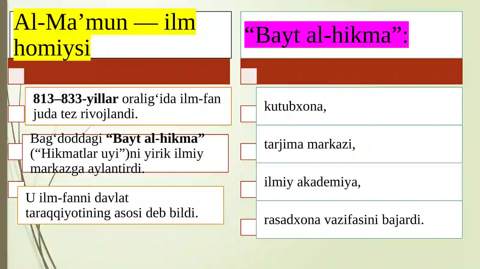 XalifaMa’mundavridaBayt al-hikma 4