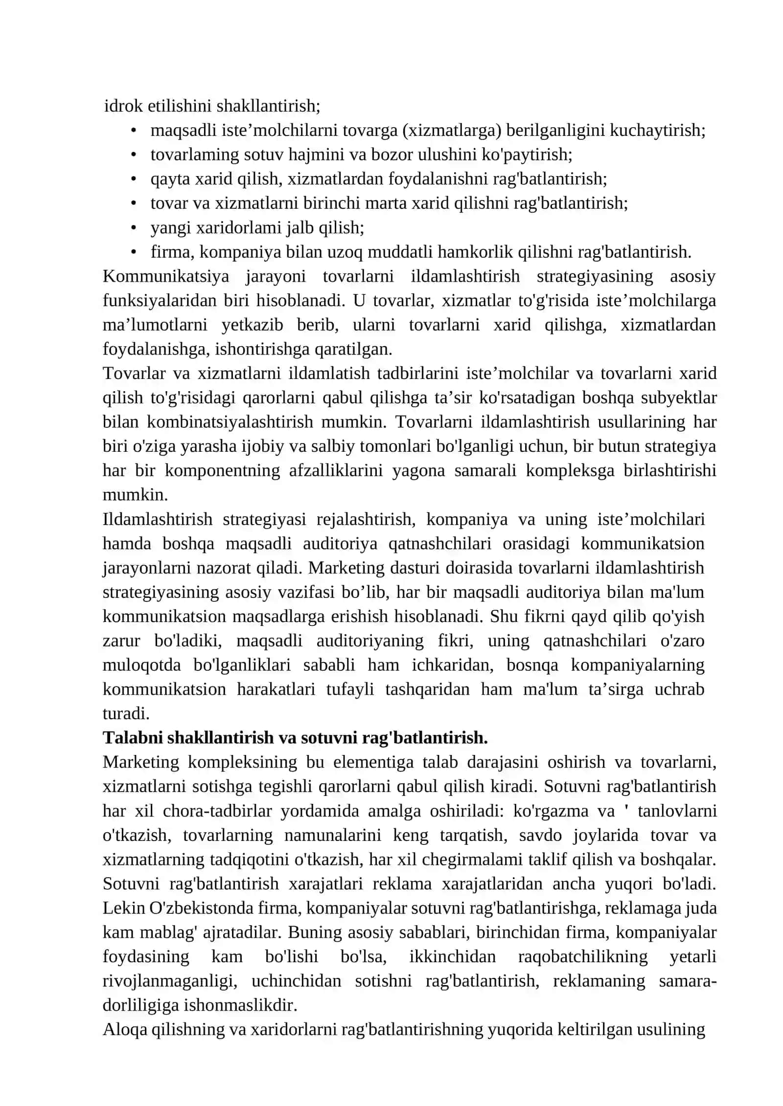 Marketing kompleksini boshqarish 4