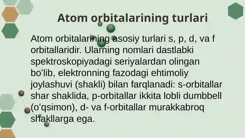 Atom orbitalari 4
