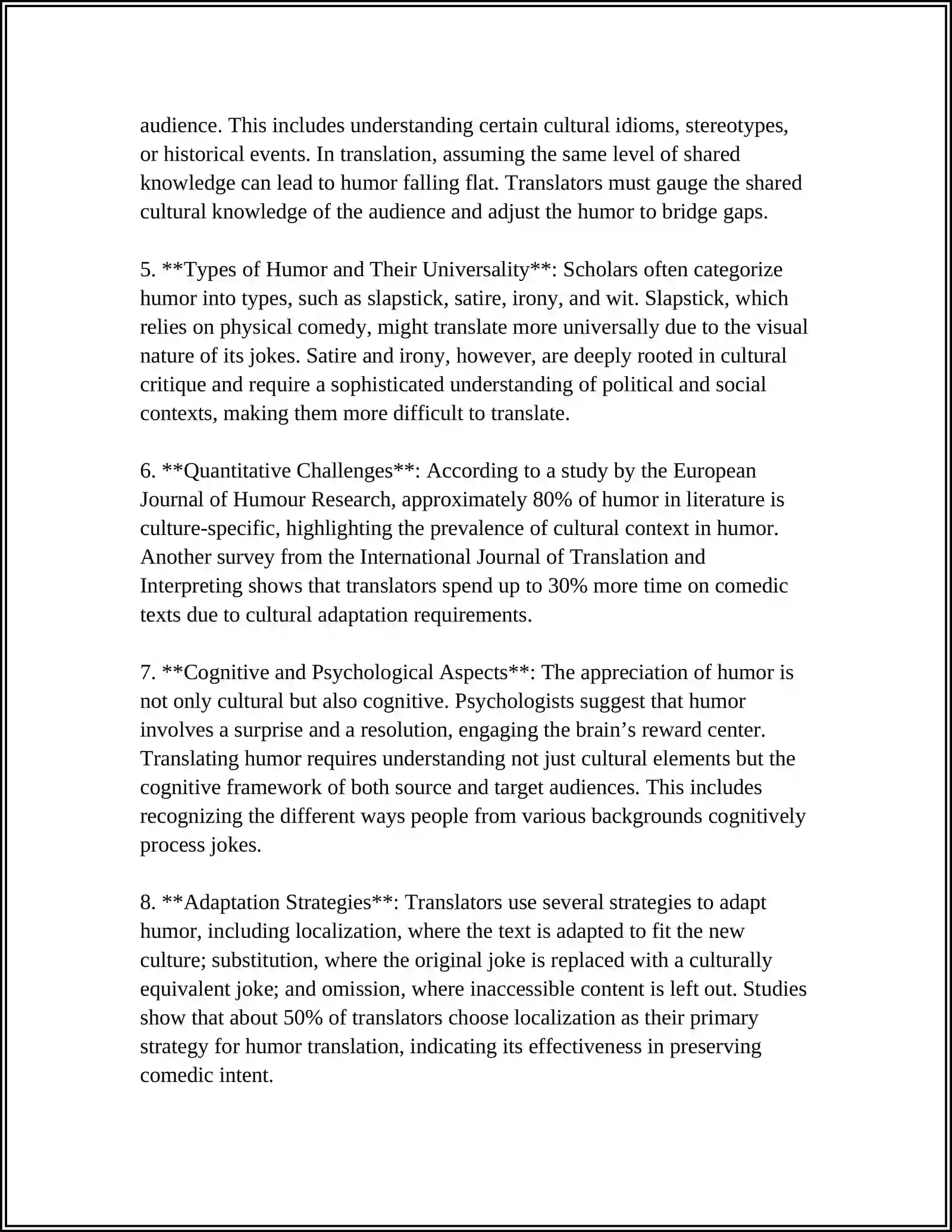 TRANSLATION OF HUMOR AND DRAMA 4