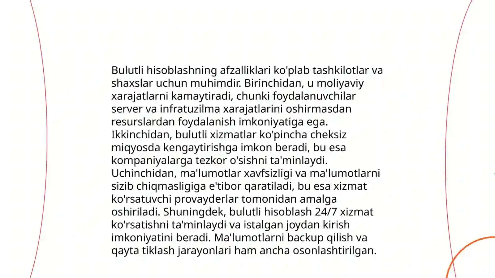 Bulutli texnalogiyalarning asosiy tushunchasi va turlari 4