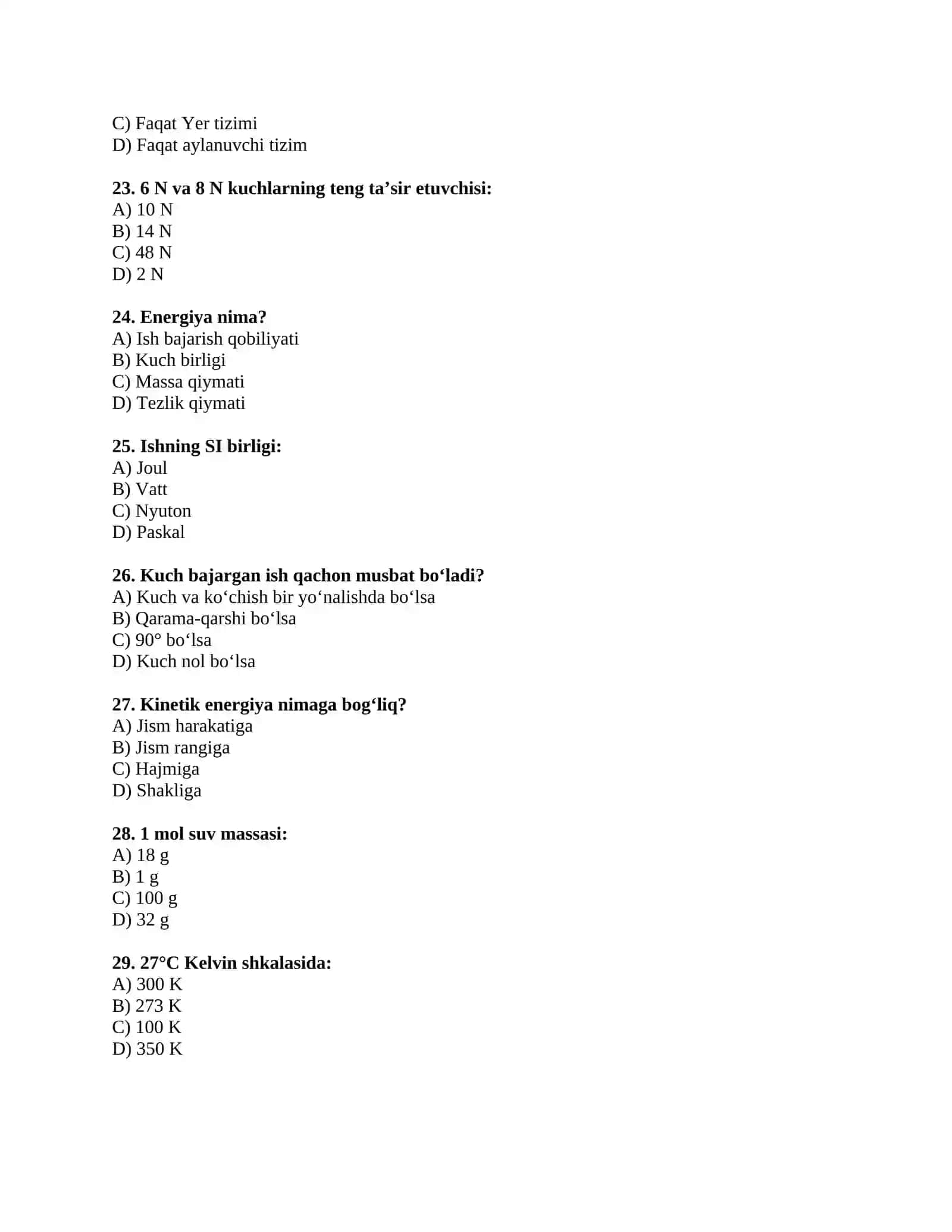 fizika test 4