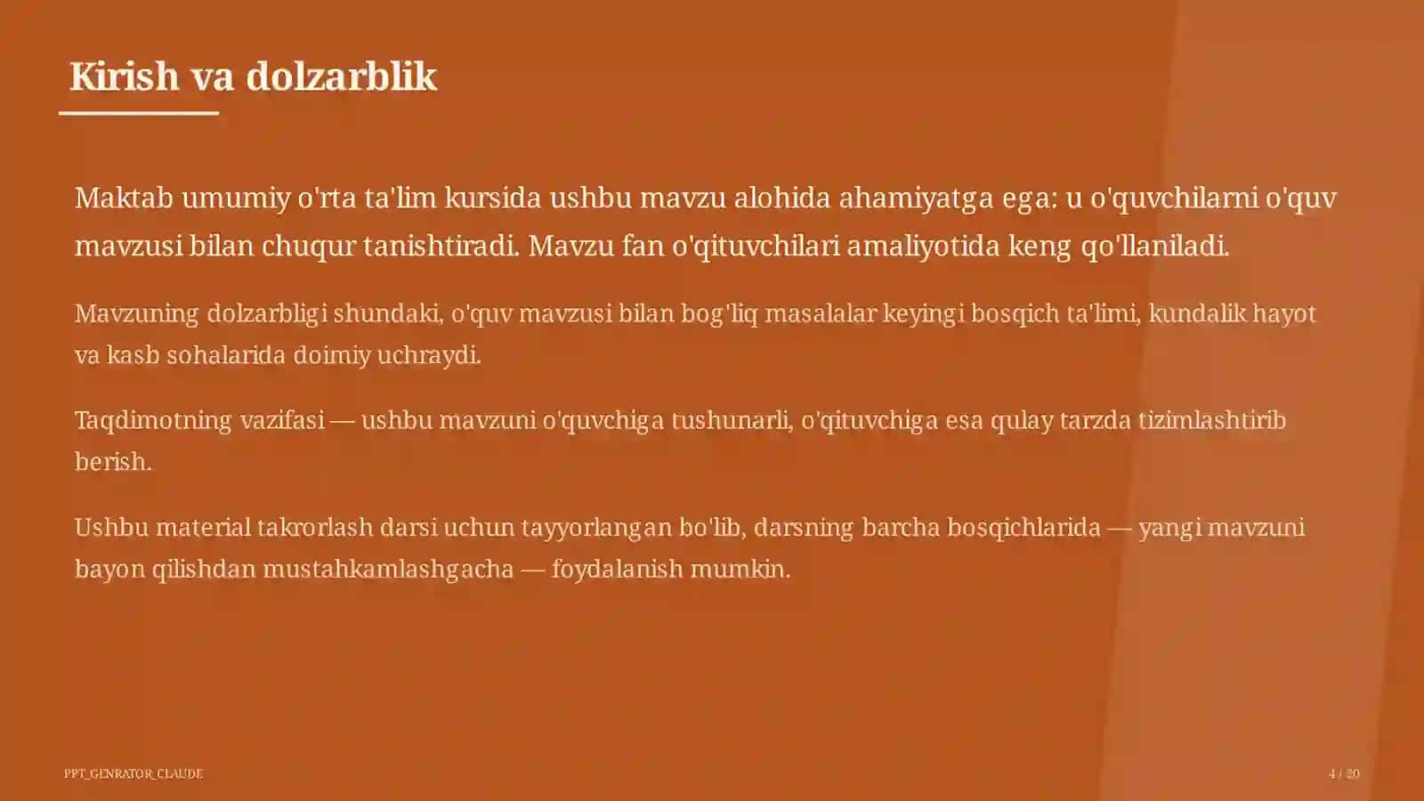 Geografiya 11-sinfgacha: o'lkashunoslik loyihalari va xarita bilan ishlash 4