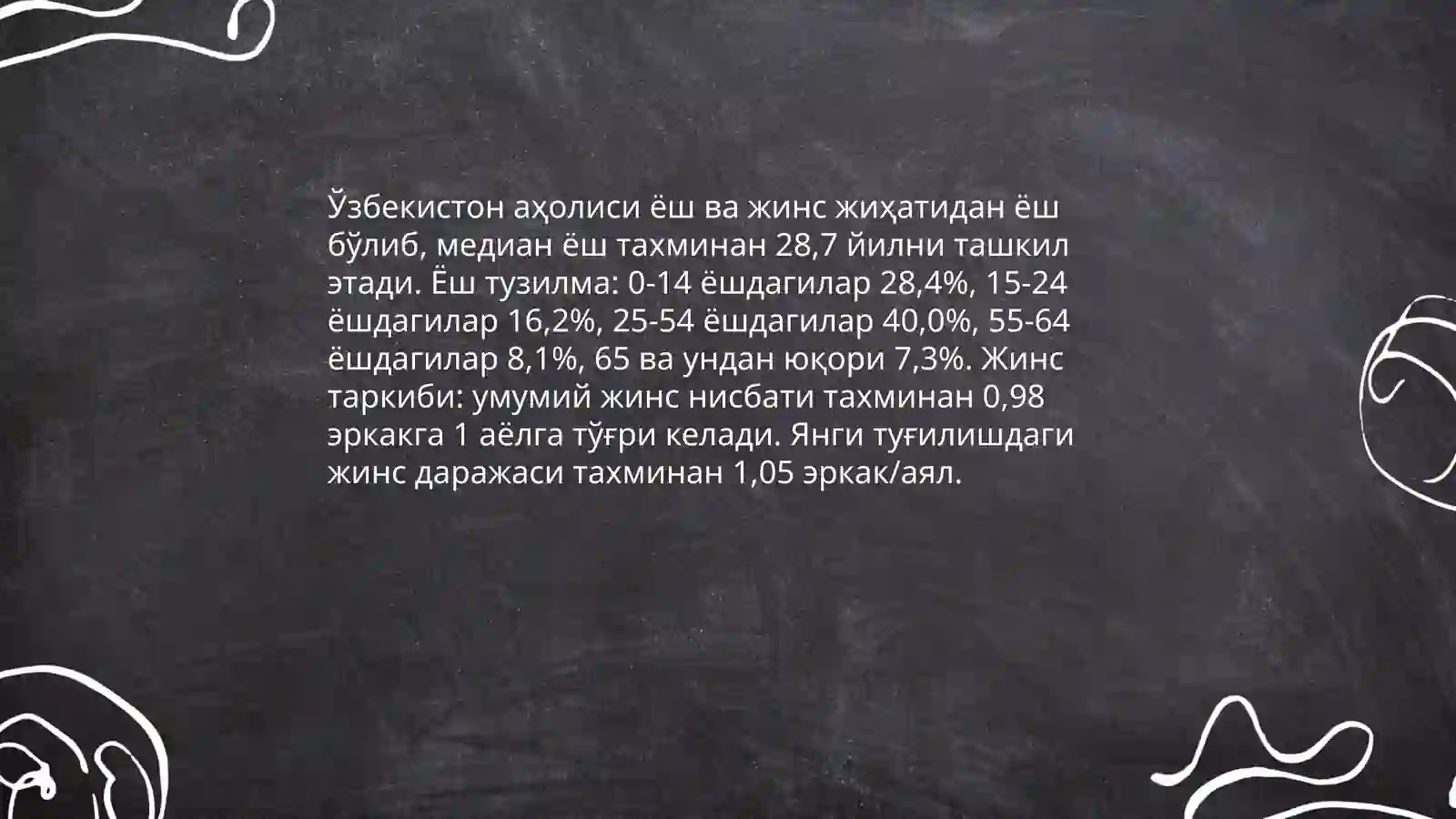 O'zbekiston aholisi haqida 4