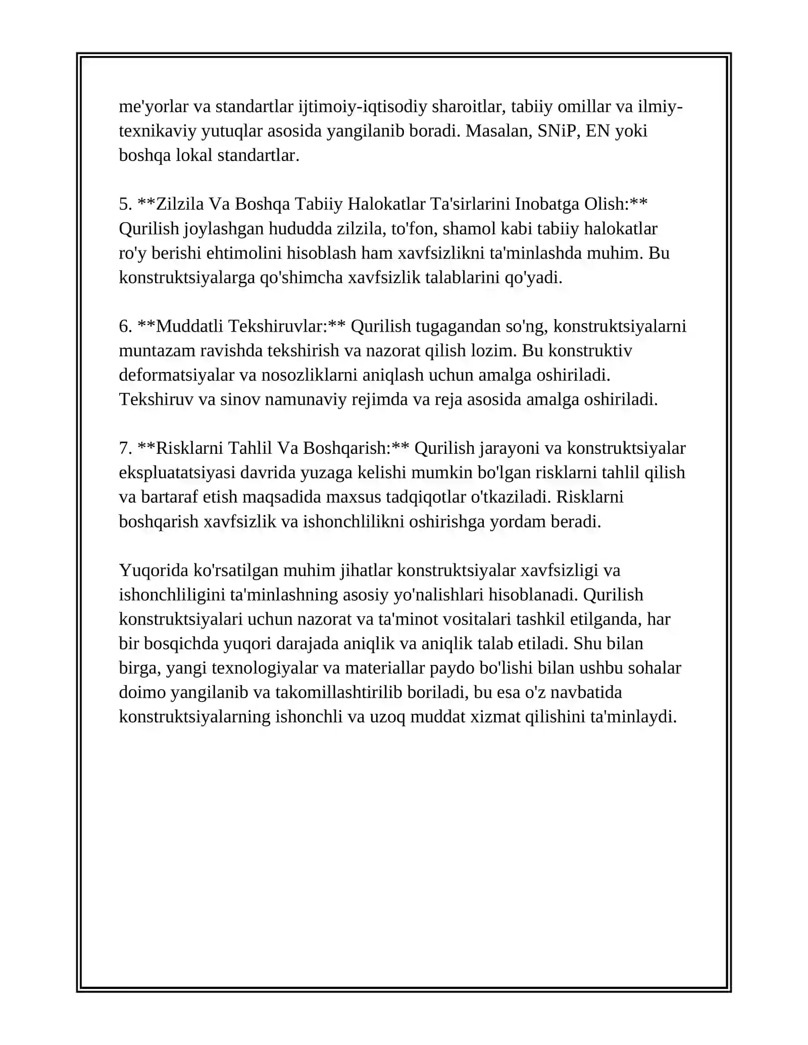 QURILISH KONSTRUKSIYALARINI HISOBLASH VA LOYIHALASHNING MAQSADI VA VAZIFALARI 4