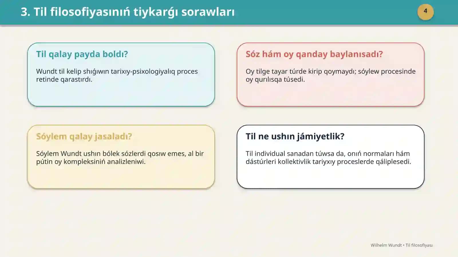 Wilhelm Wundttıǵ til filosofiyası 4