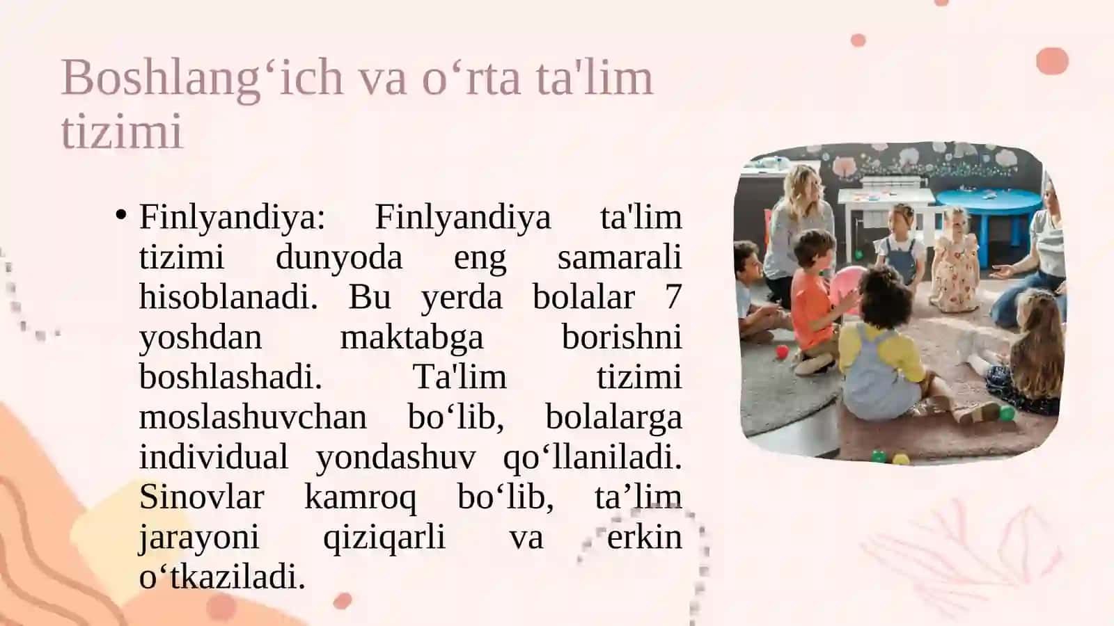 Yevropa mamlakatlarida taʼlim tarbiya masalalarining olib borilishi va qiyosiy tahlili 4