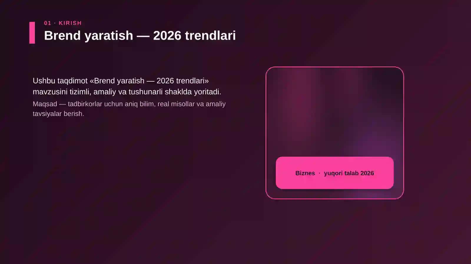 Brend yaratish — 2026 trendlari 4
