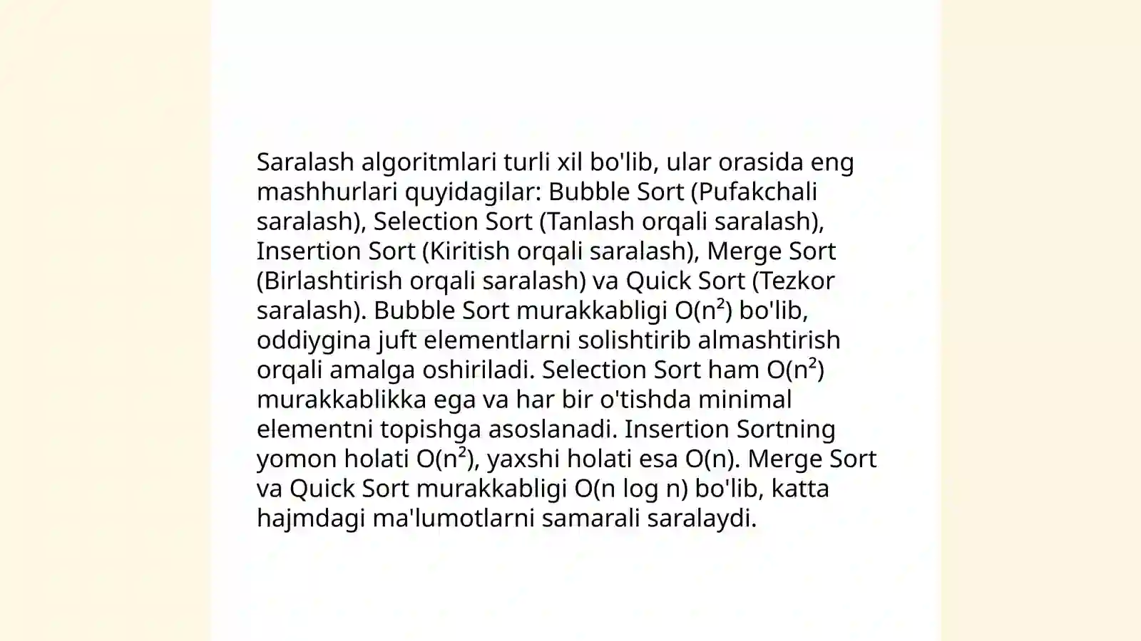 Algoritmlar asoslari 4