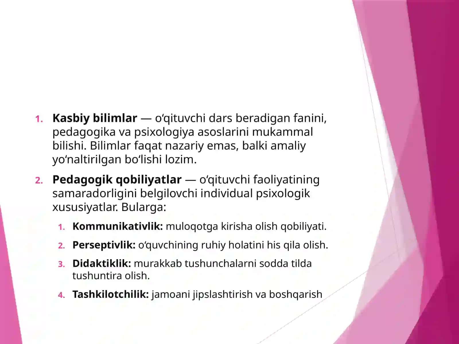 Pedagogik mahoratning tarkibiy qismlari 4