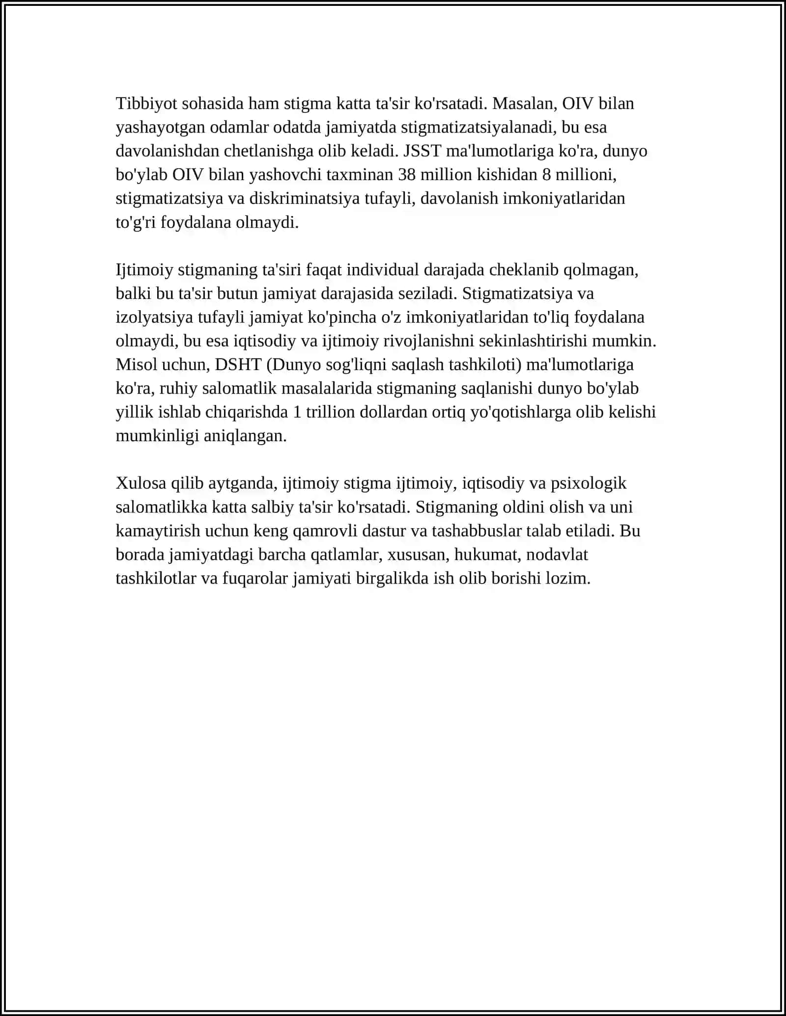 STIGMA VA DISKRIMATSIYANI BARTARAF QILISH 4