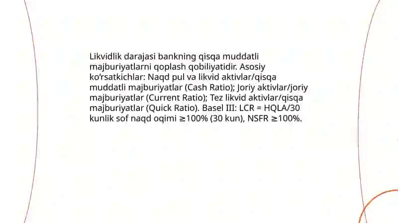 Aloqa bank: Tijorat bankini va yetarliligi tahlili 4