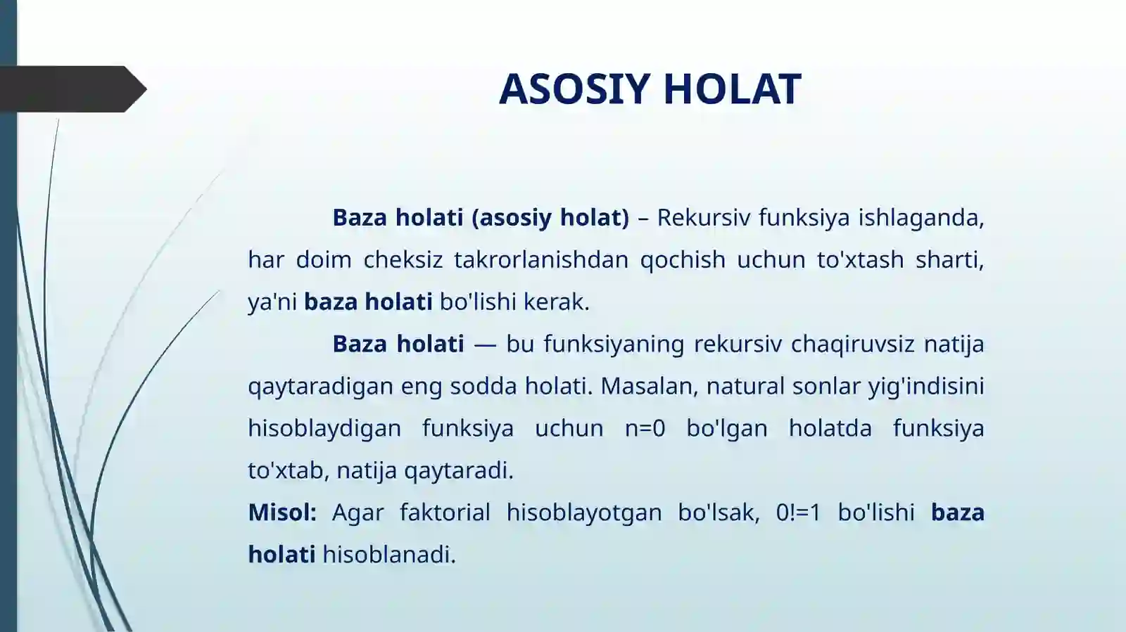 Rekursiv algoritmlar 4
