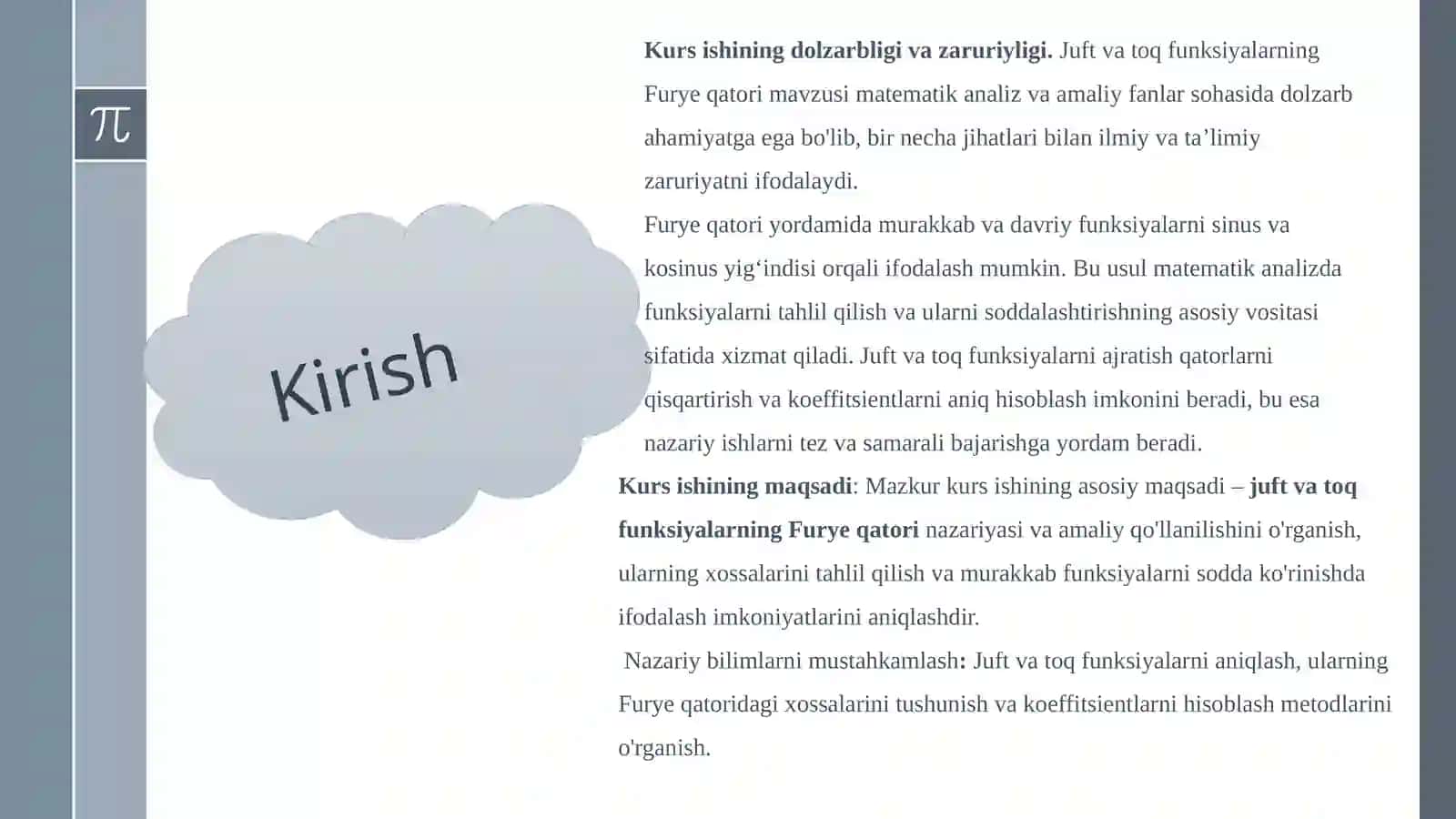 Matematik analiz fani 4