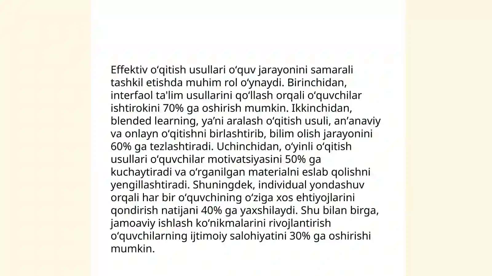 Pedagogik mahorat va pedagogika texnalogiyasi 4