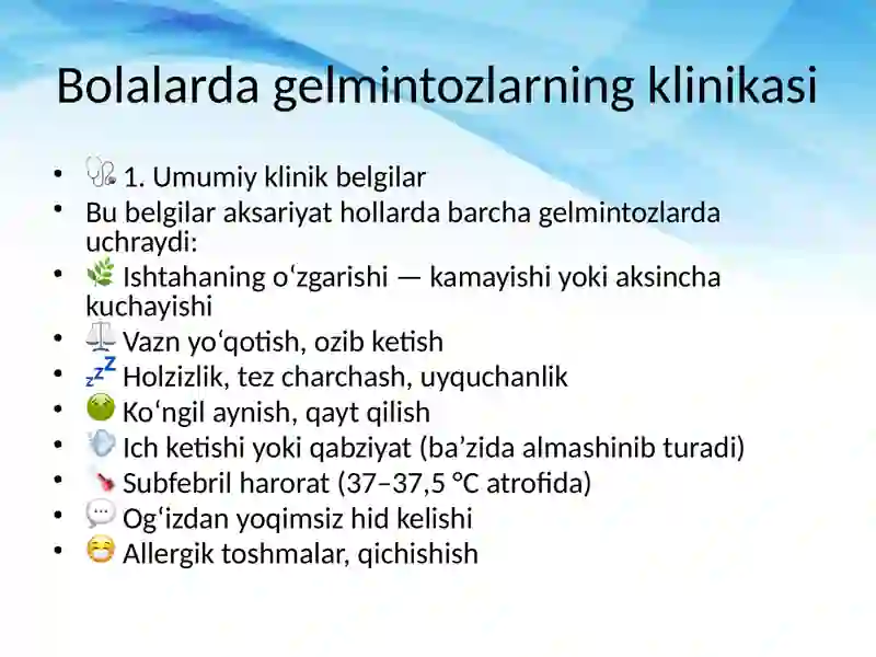 Gelmintozlar profilaktikasi 4