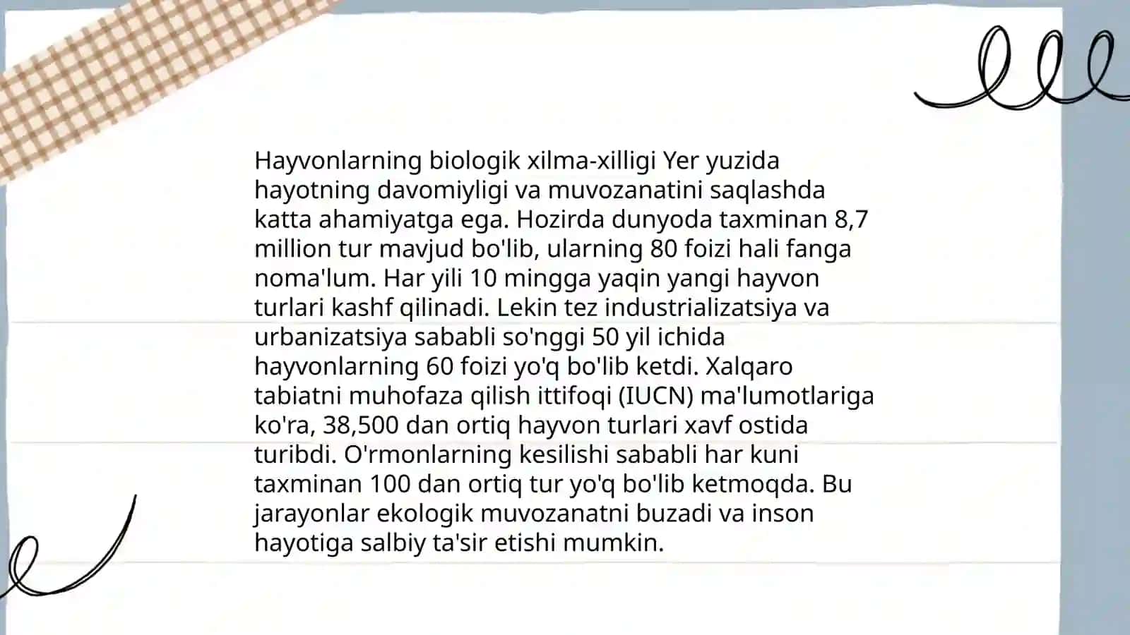 Hayvonot olamining yashash tarzi kopayishi Va tarqalishi Va turlari haqidagi bilimlarni o’zlashtirish Va tahlil qilish 4