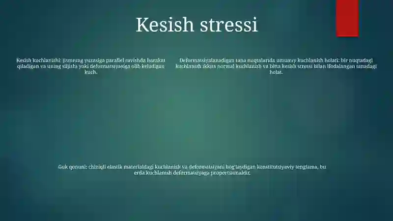Cauchy Stress Tensor 4