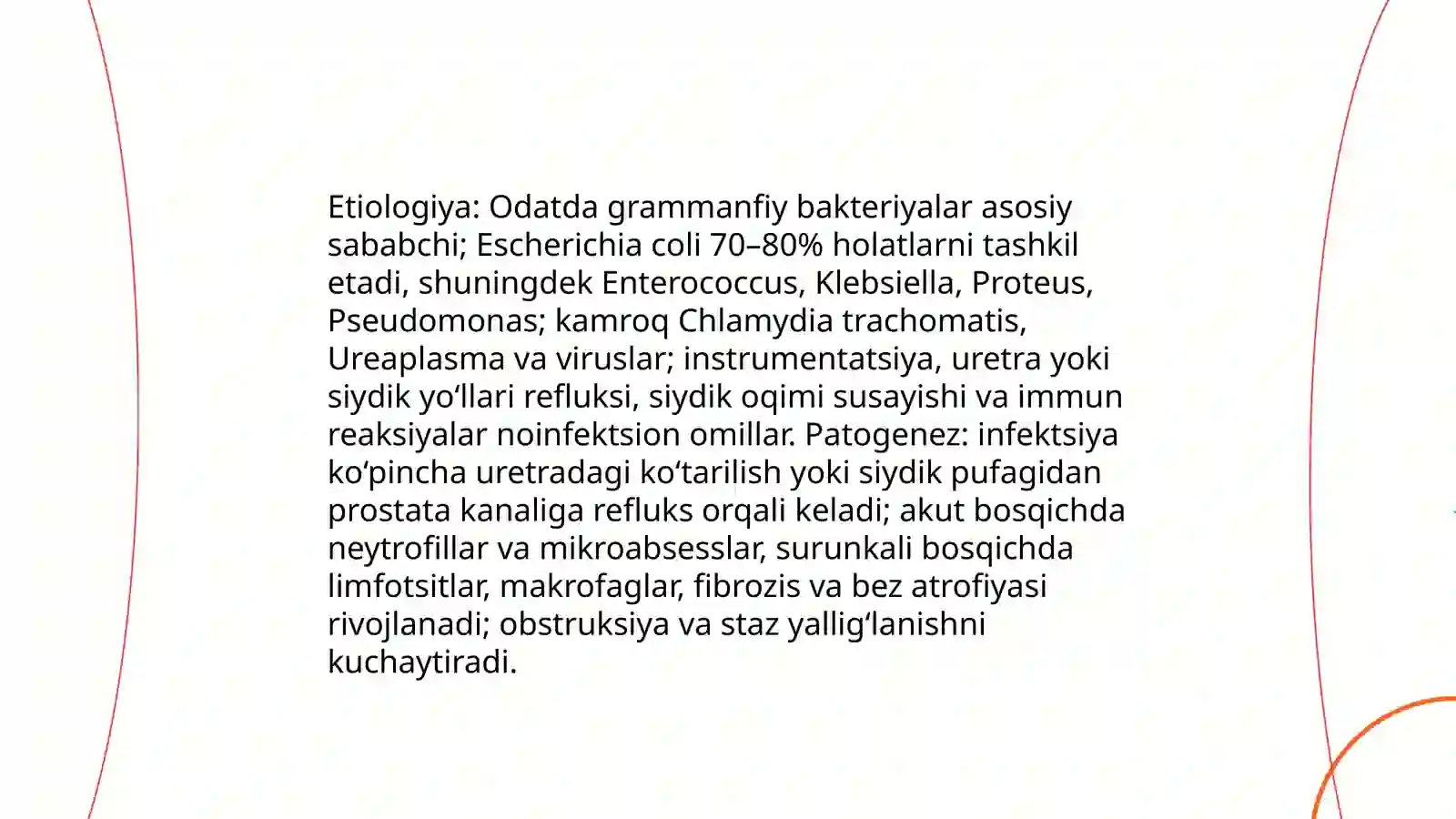O‘tkir va surunkali prostatitlar 4