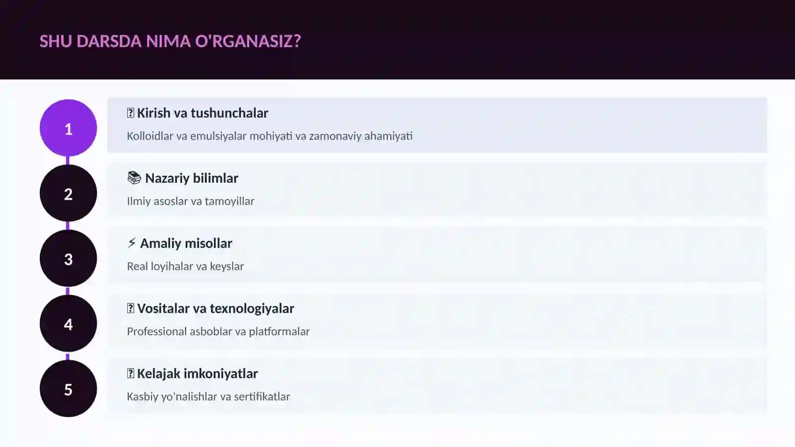 Kolloidlar va emulsiyalar 4