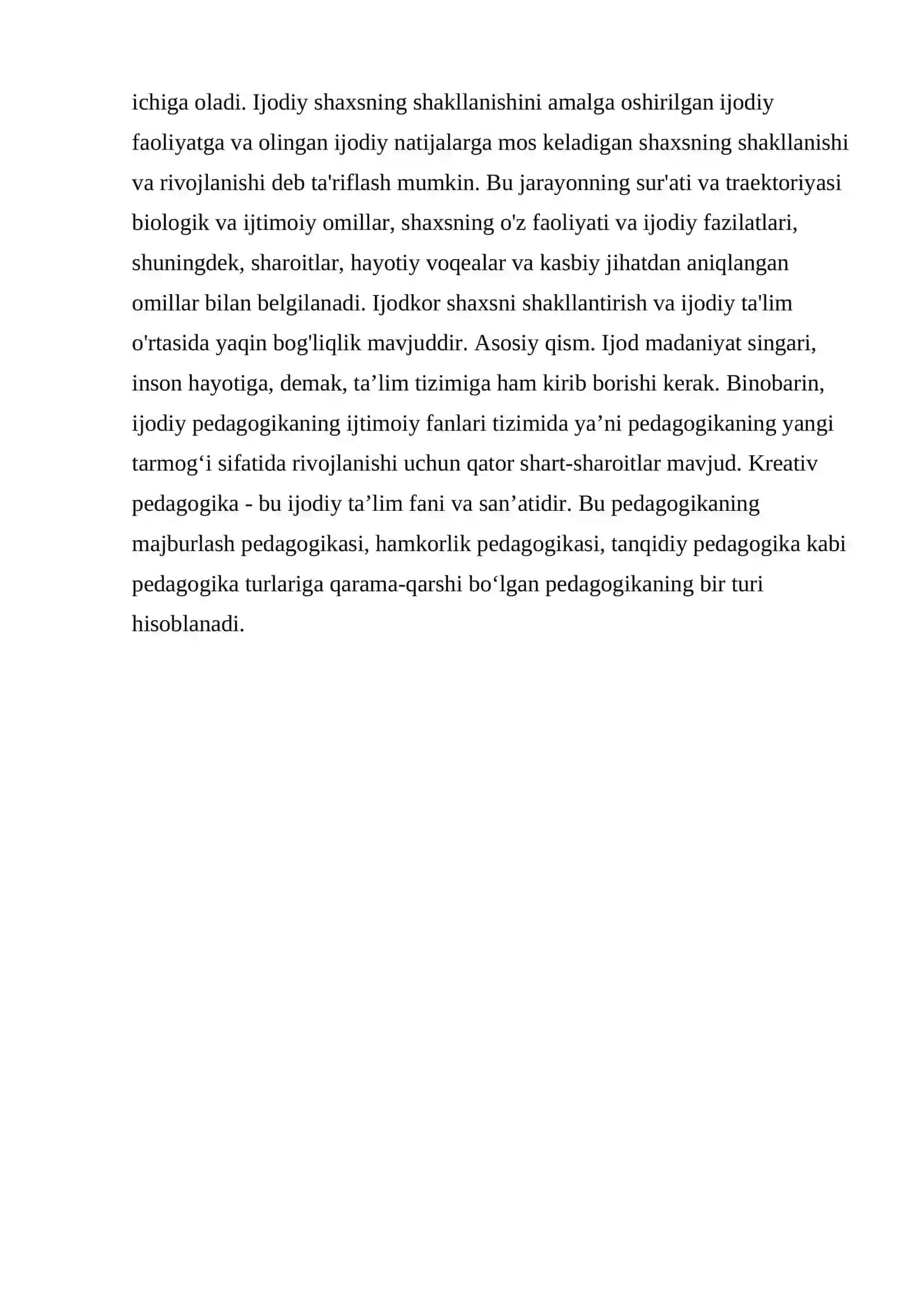 Talabalarni kreativlik mahoratini baholash. 4