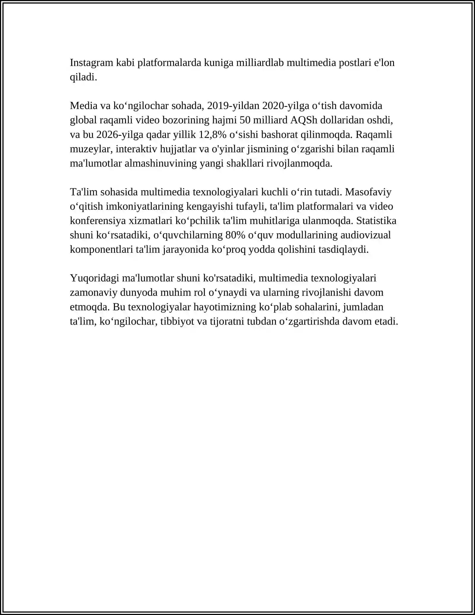 MULTIMEDIA 4