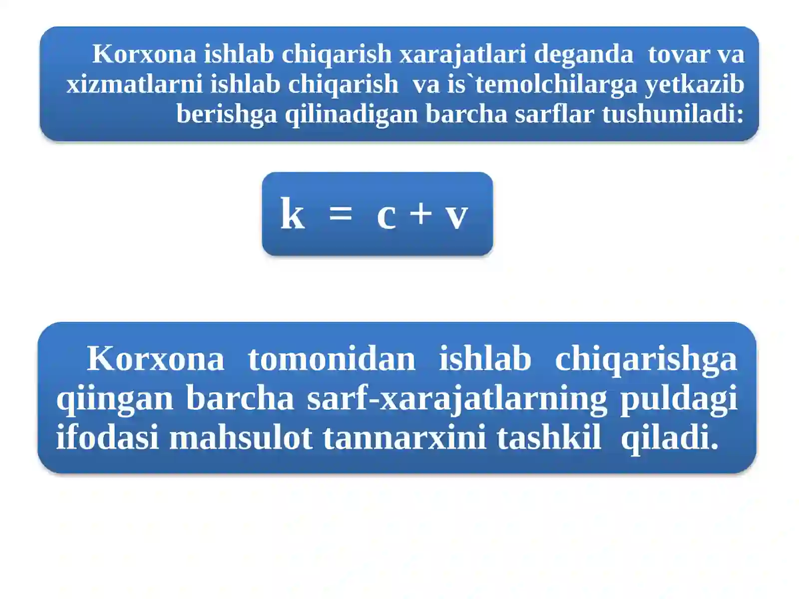 Xarajatlar 4