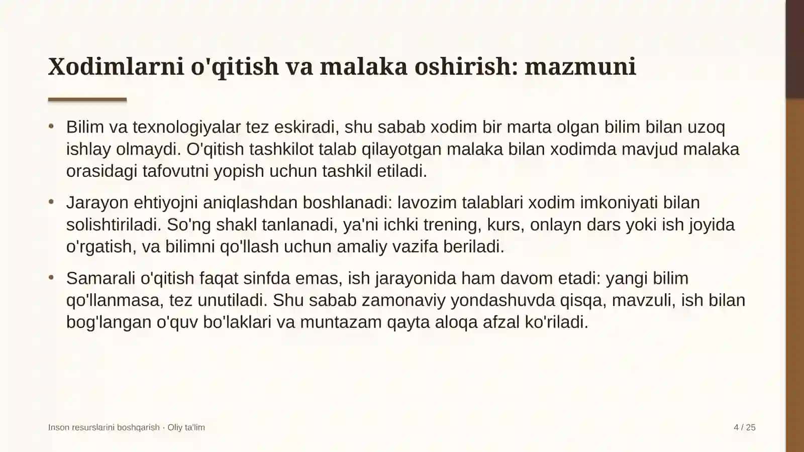 elchixonalarda xodimlarni o'qitish va malakasini oshirish 3455 4