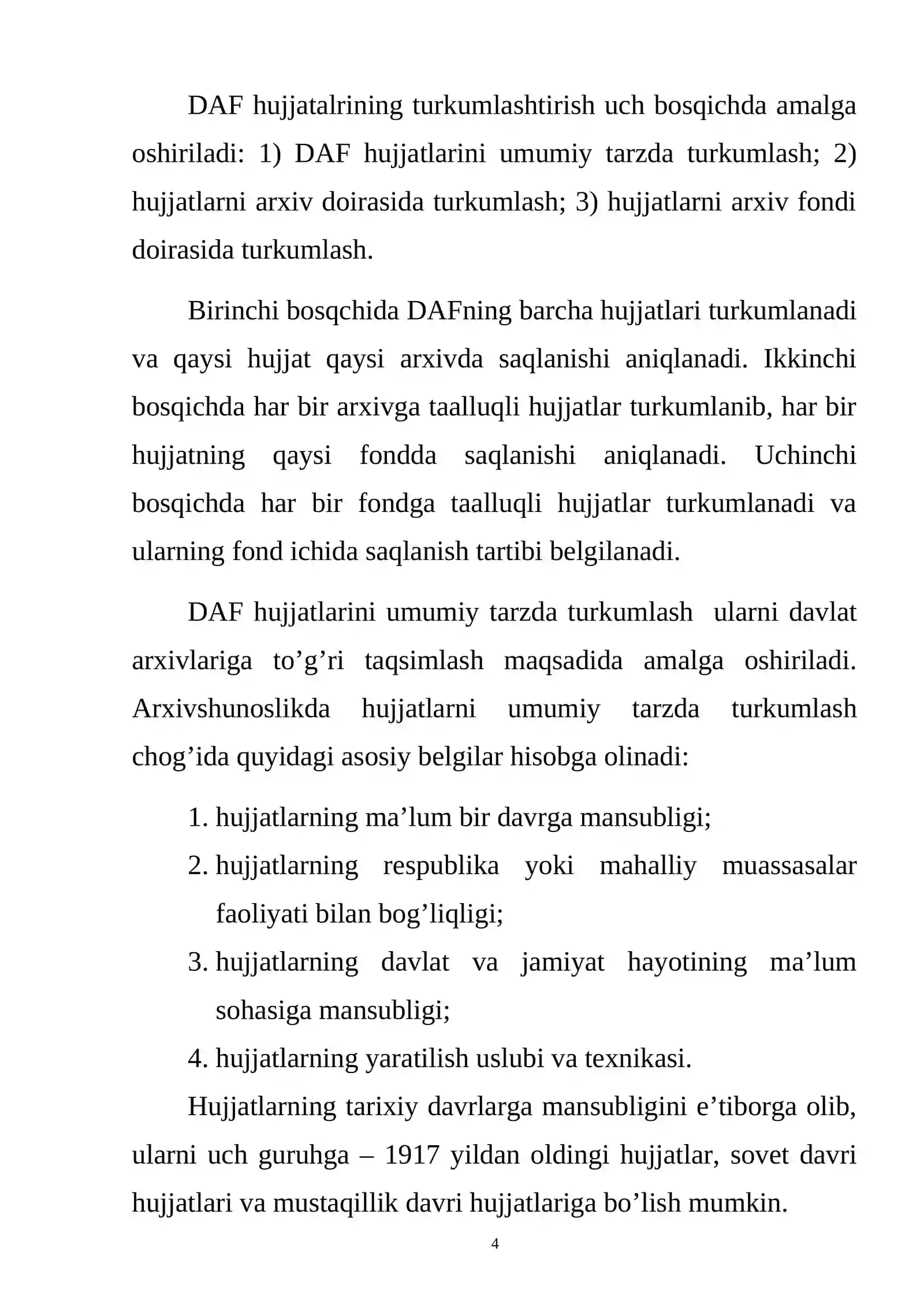 O’zbekiston Respublikasi Milliy arxiv fondidan foydalanish 4