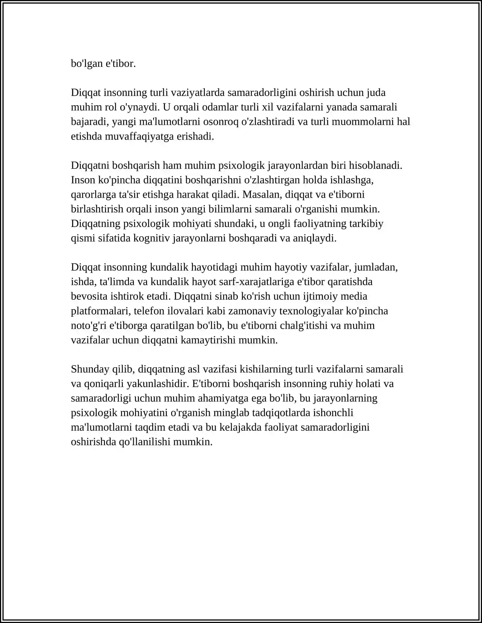 DOBRINNING DIQQAT HAQIDAGI QARASHLARI 4