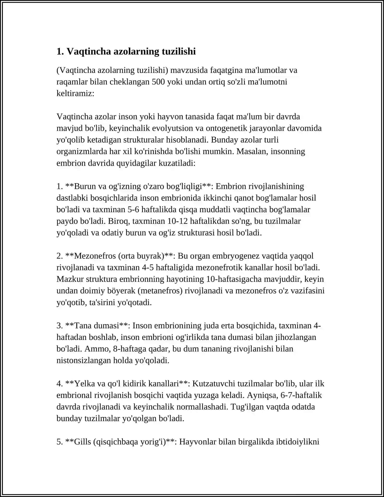 VAQTINCHA AZOLARNING TUZULISHI VA MOHIYATI.HUJAYRANING BOLINISH TURLARI.MITOZ.MEYOZ.AMITOZ 4