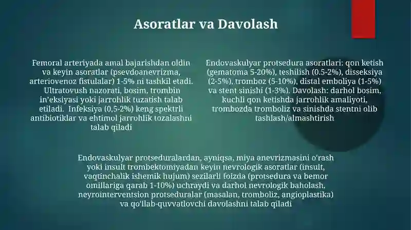 Endovaskulyar operatsiyalar 4