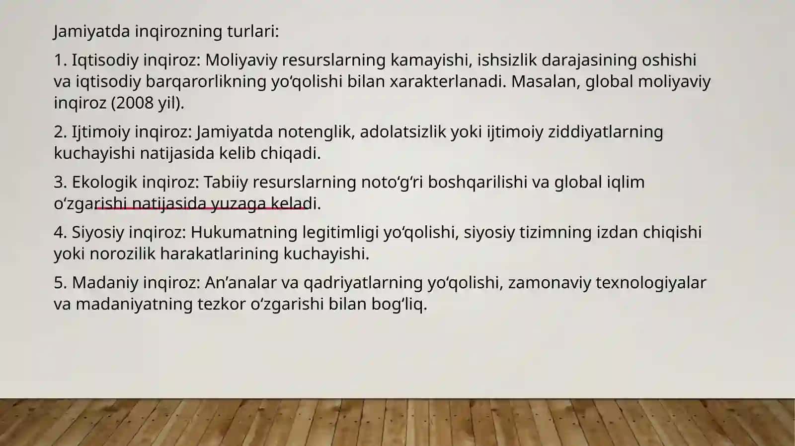 Zamonaviy jamiyatda inqirozning kirib kelishi 4
