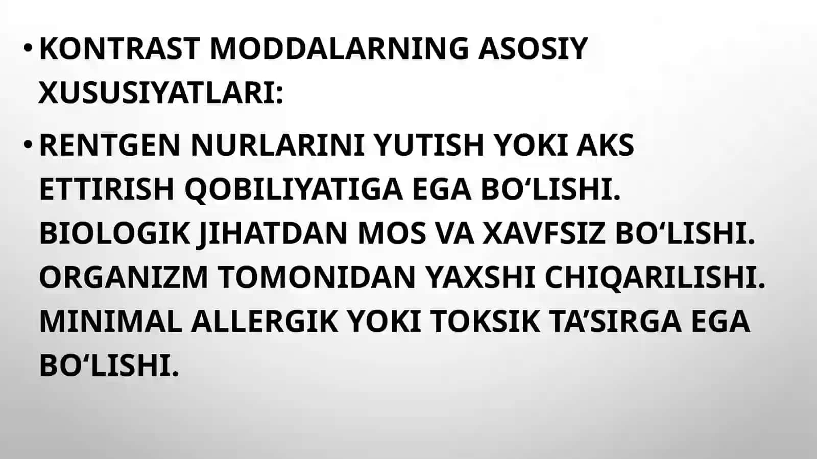ASHUROVA DINORANING TIBBIY RADIOLOGIYA FANIDAN TAYYORLAGAN TAQDIMOT 4