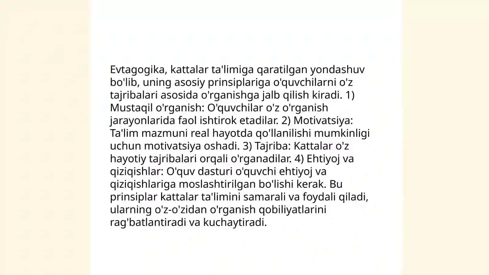 Ta'limga evtagogik yondashuv 4