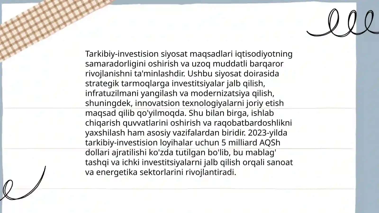 Davlatning investitsion siyosati asoslari 4