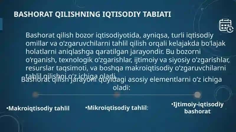 Bozor iqtisodiyoti sahroitlarida rejalashtirish va bashorat qilishning iqtisodiy tabiati va obyektiv zaruriryati 4