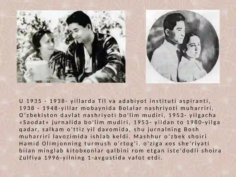 Zulfiya Hayoti va Ijodi 4