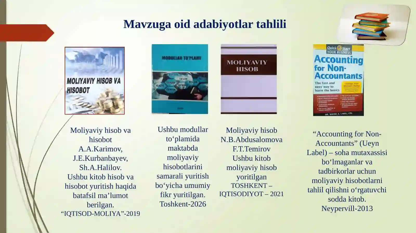 Moliyaviy hujjatlar yuritishi 4