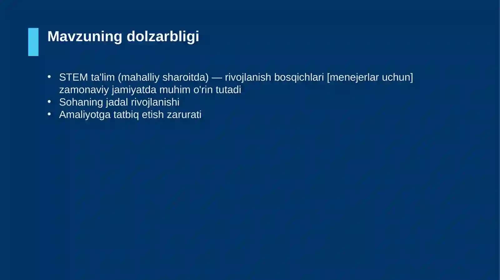 STEM ta'lim (mahalliy sharoitda) — rivojlanish bosqichlari [menejerlar uchun] 4