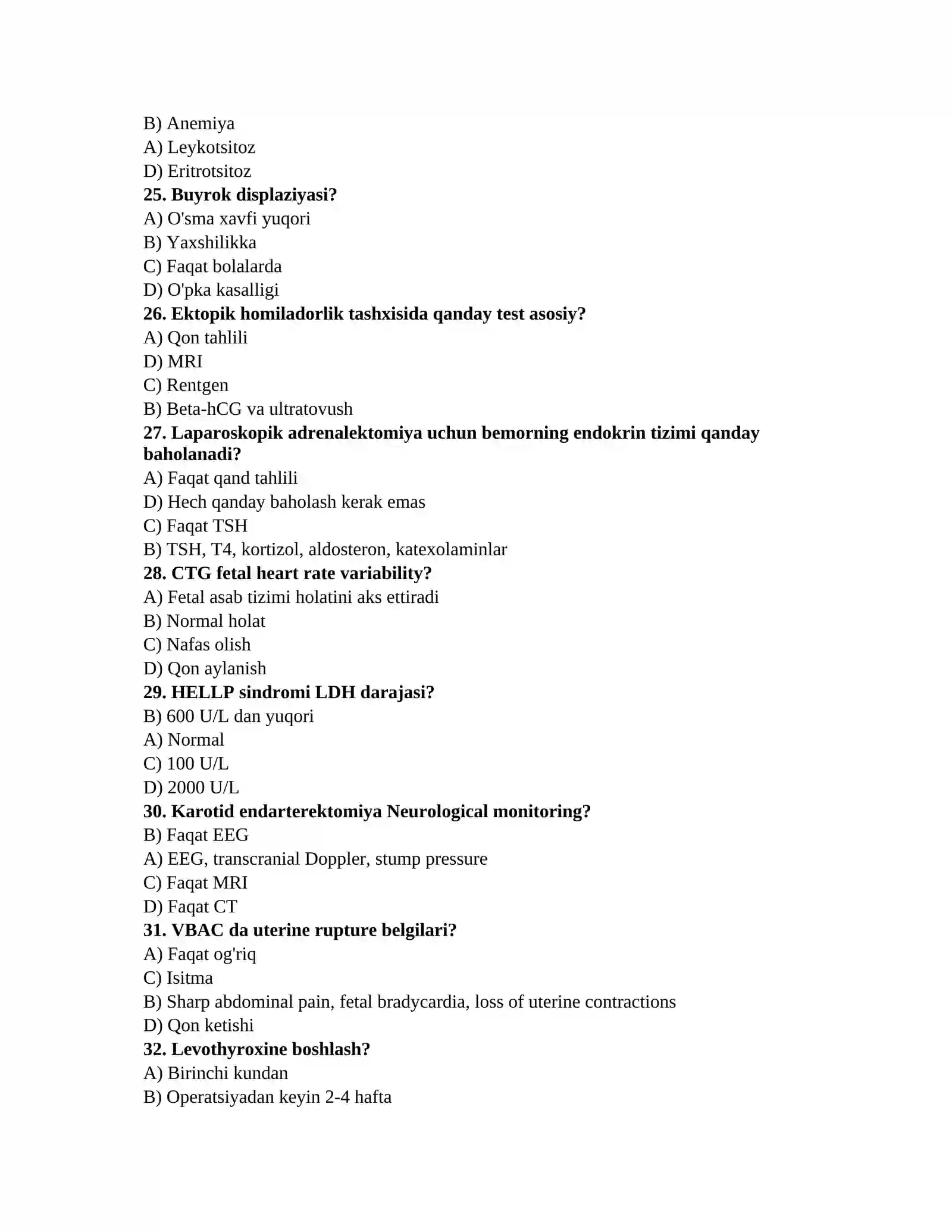 Klinik tekshiruv savollari 4