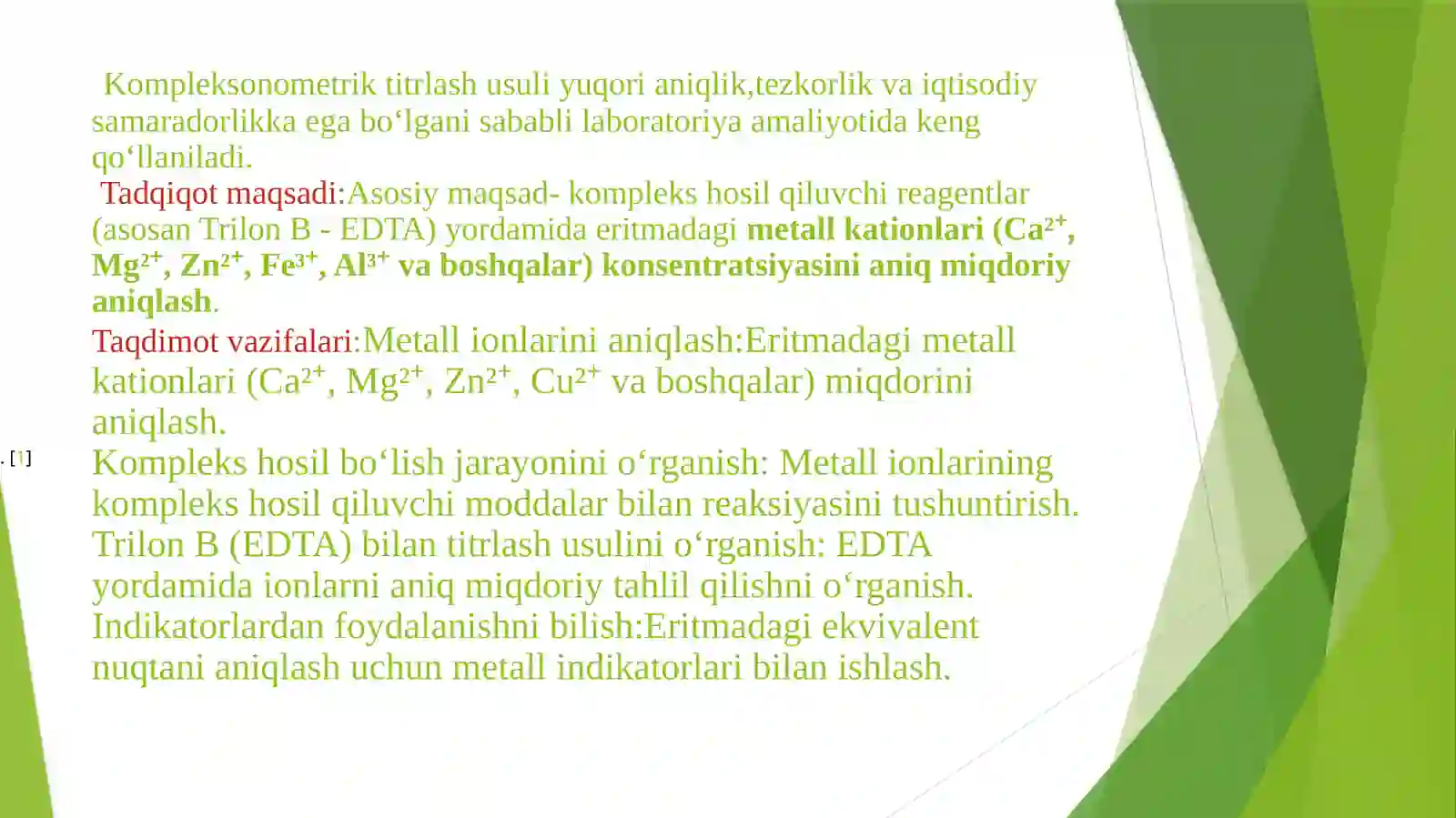 Analitik Kimyo fanidan kurs ishi 4