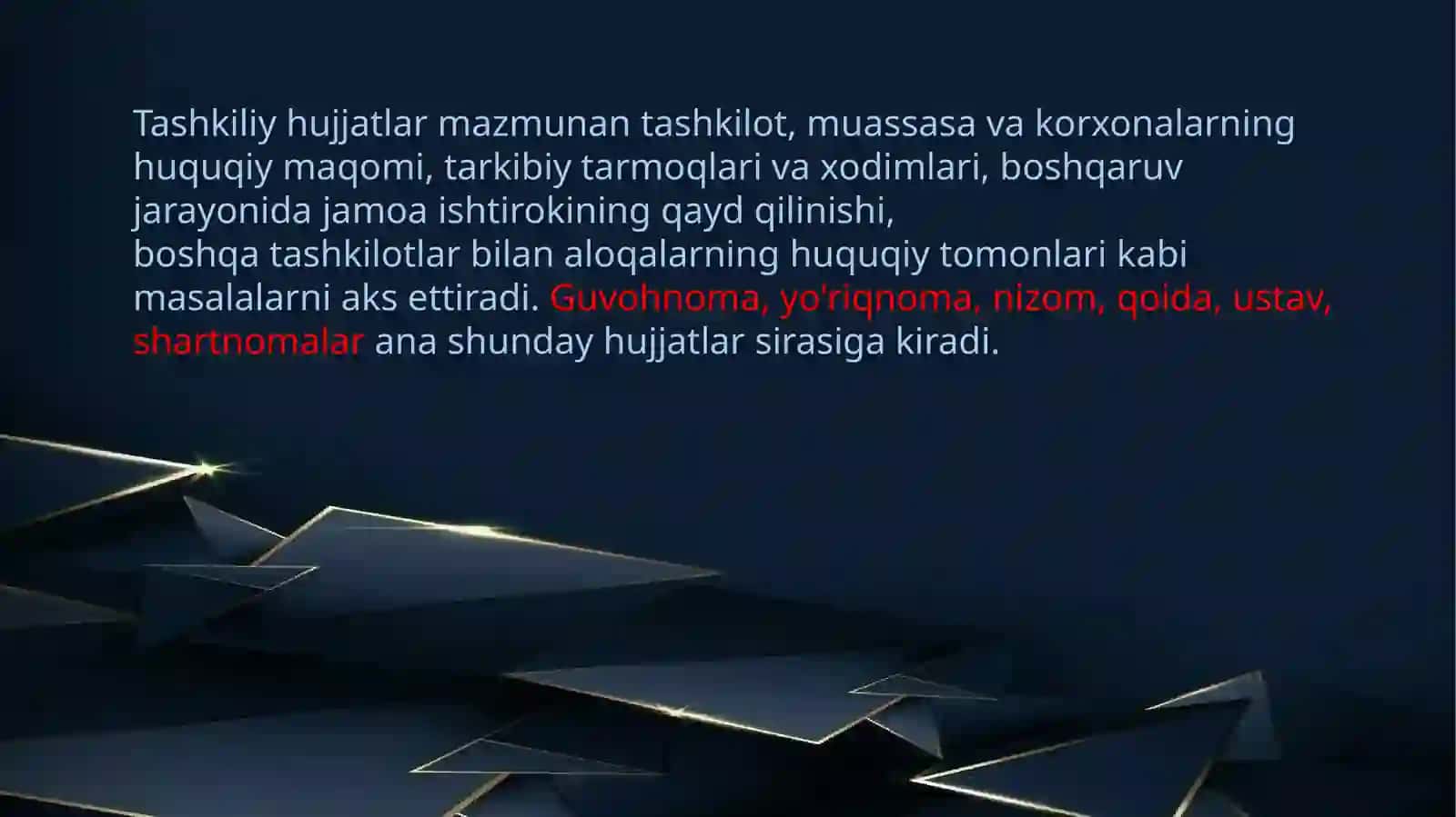 TASHKILIY HUJJATLAR 4