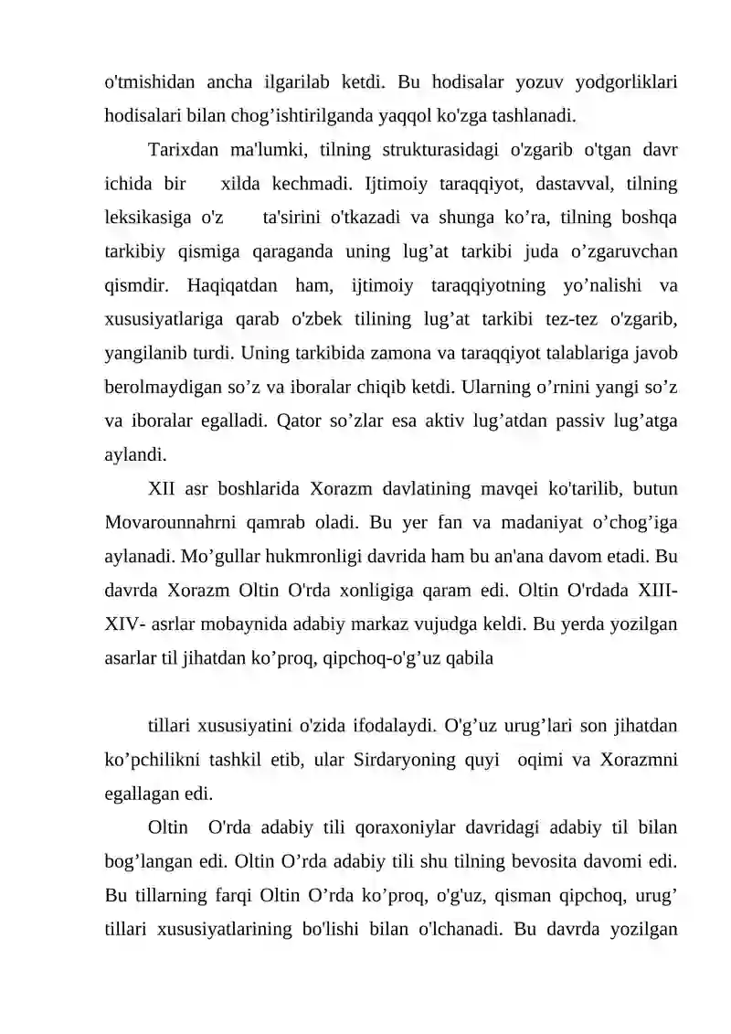 OʻZBEK TILINING TARIXIY GRAMMATIKASI 4