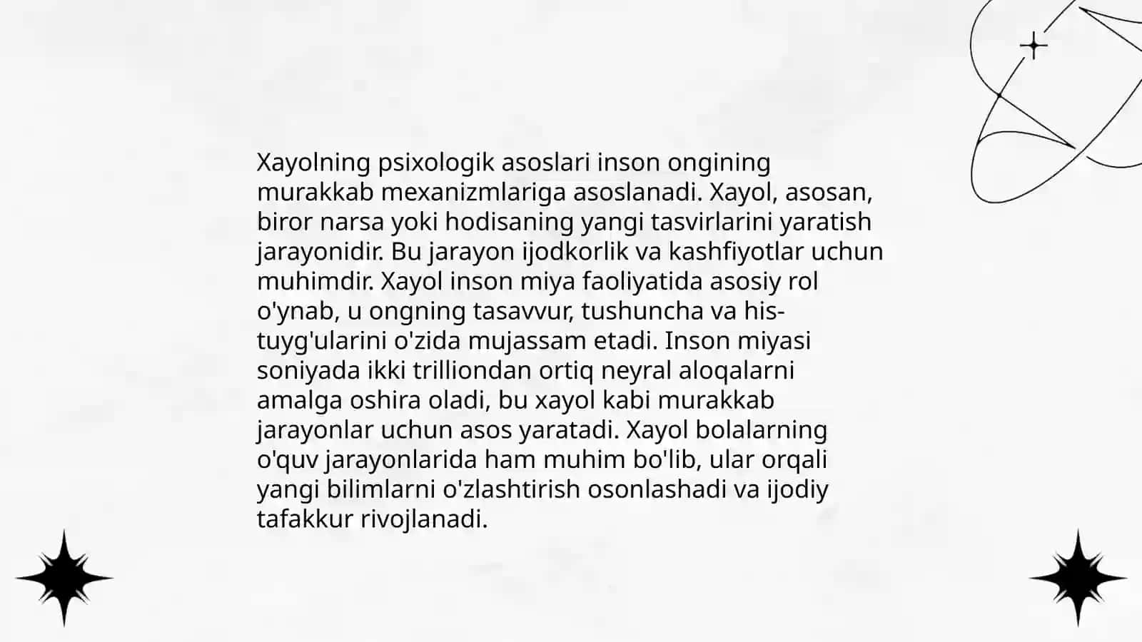 Xayol haqida tushuncha.Xayol jarayonlari va xayol turlari Qurvonboyeva Zinnura 4