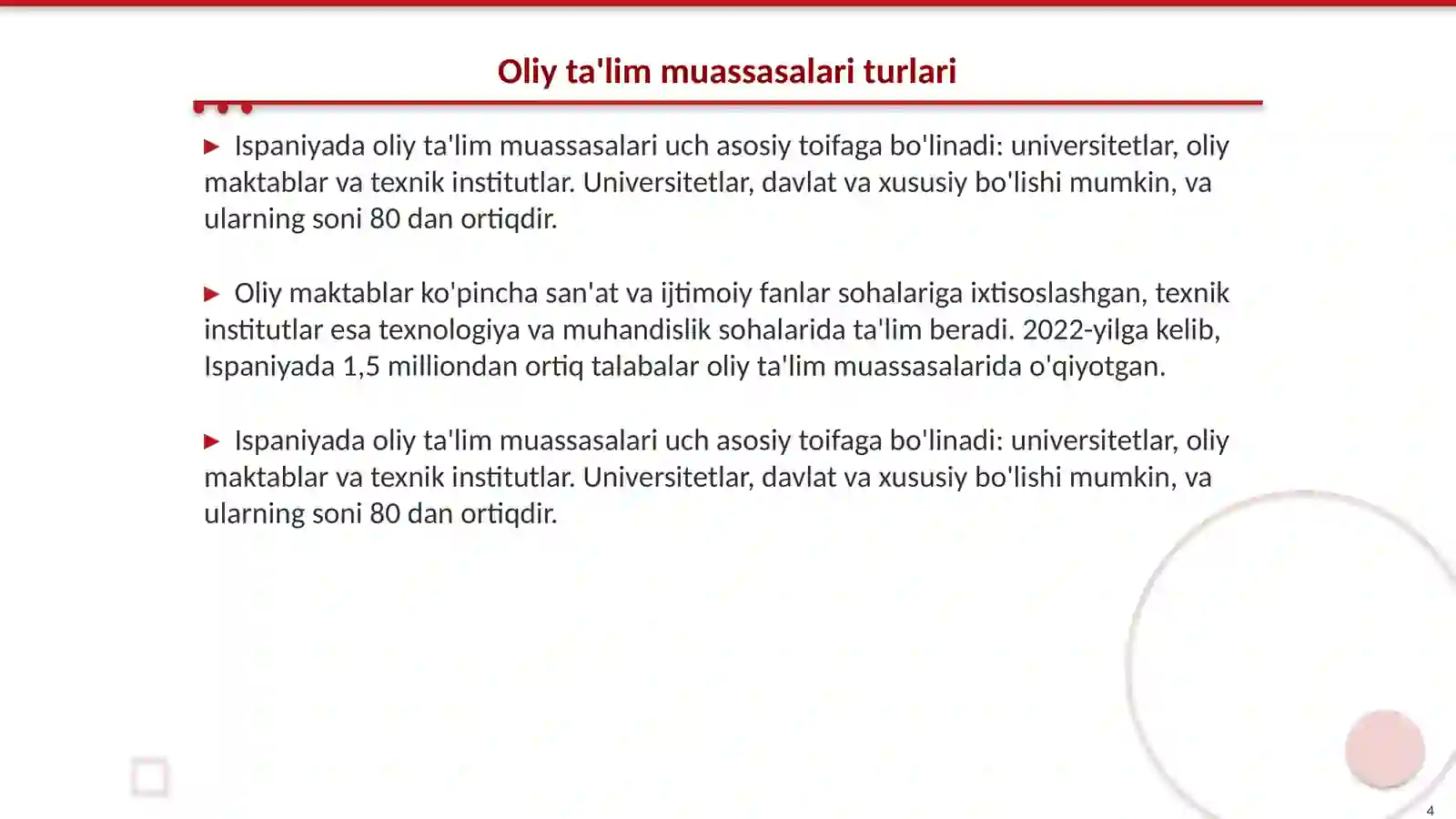 Ispaniyada oliy talim tizimi 4