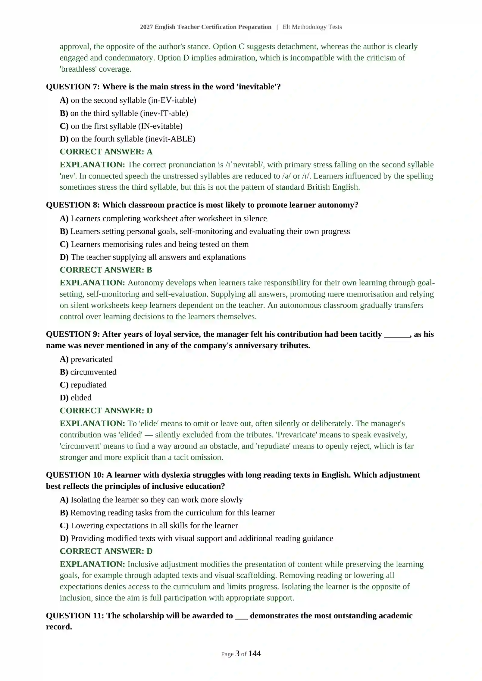 ELT Methodology Tests 4