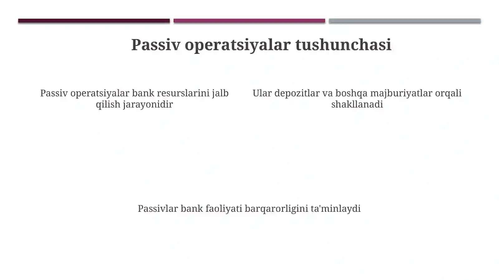 Tijoratbanklarining passivlarining vjoylashishi va diversifikatsiyasi 4