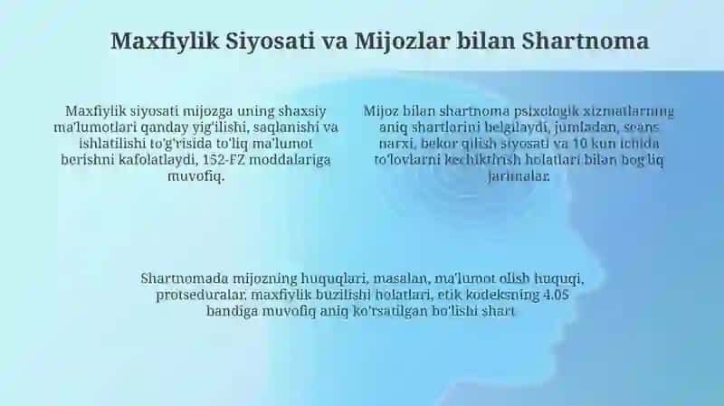Psixologning kasbiy faoliyatini tashkil qilishda me'yoriy xujjatlar 4