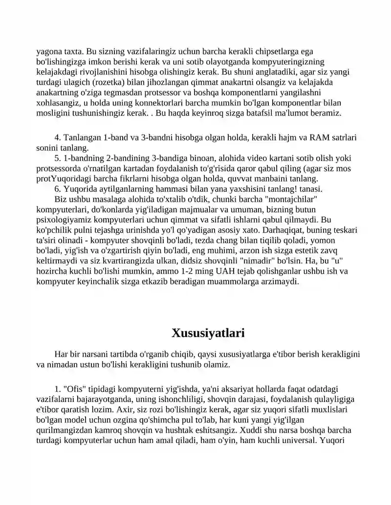 Kompyuterni qanday yig'ish mumkin? 4